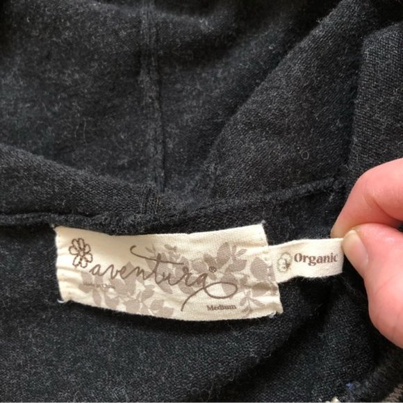 Womens Aventura Berlin Hooded Organic cotton blend zip up Cardigan size M - Picture 11 of 12